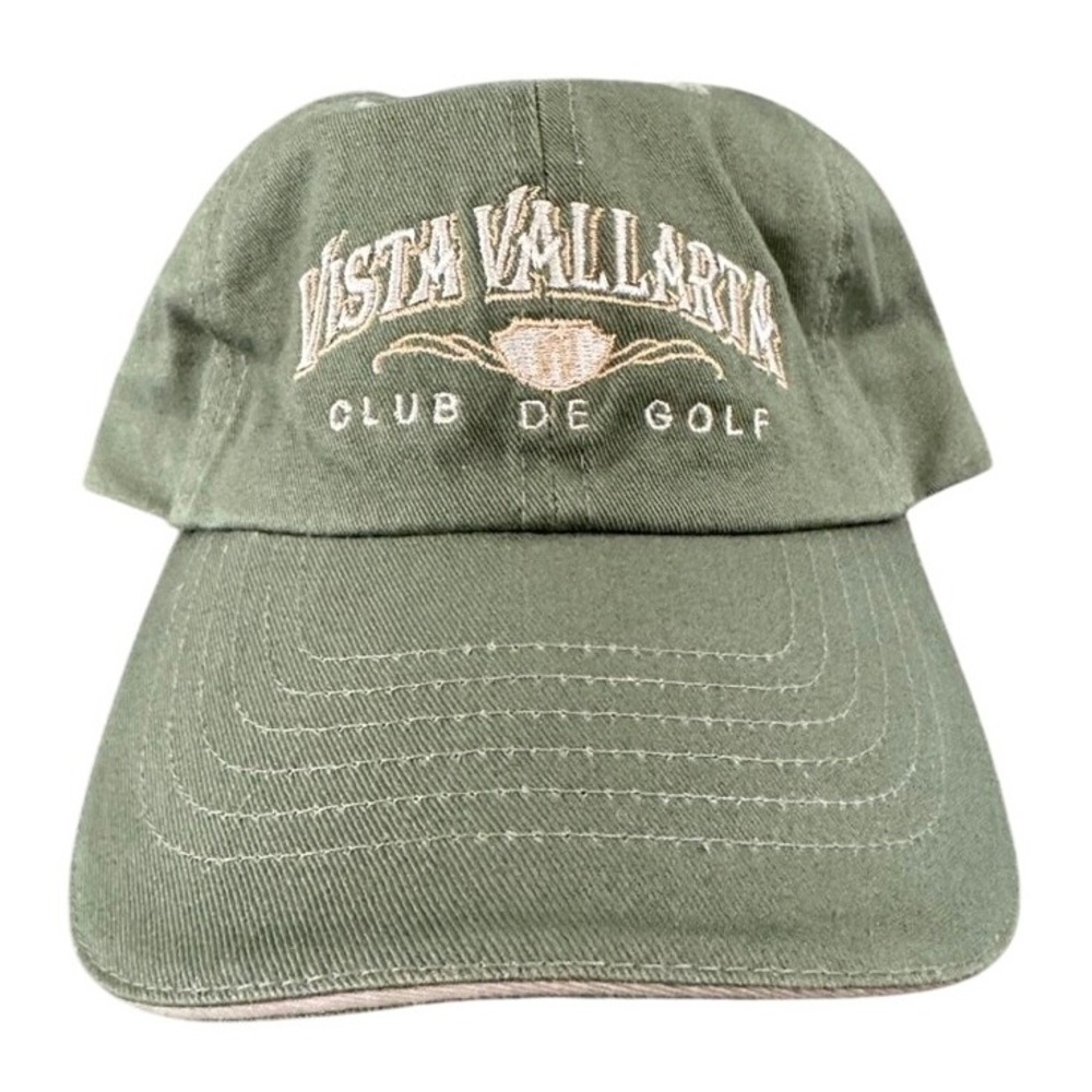 Vista Vallarta Club de Golf Green Baseball Cap Adjustable Strap